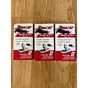 TOMCAT PRESS 'N SET®Mouse Trap lot of 3 new